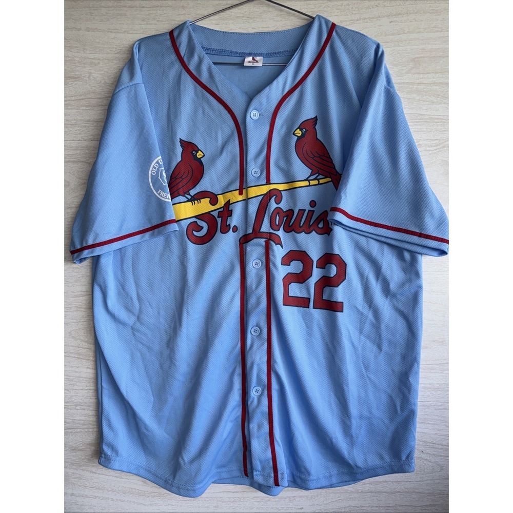 Vintage St. Louis Cardinals light blue alternate "Powder Blue" jersey Sz XL